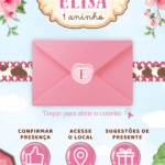 Convite Fazendinha Rosa Aquarela | Animado e Interativo